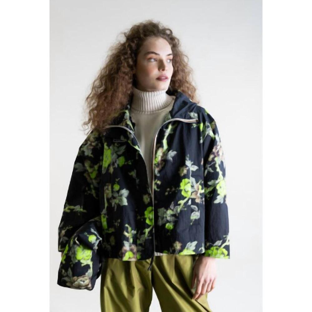 NEW PSOPHIA floral-print hooded jacket in indian flower